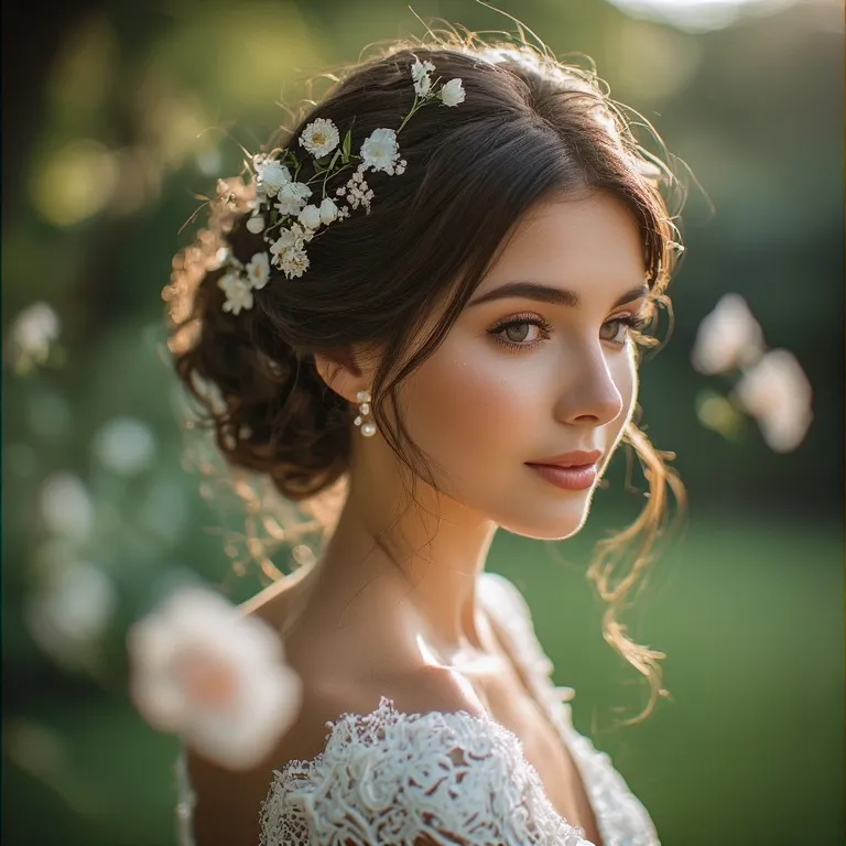 Elegant Spring Bridal Hairstyle
