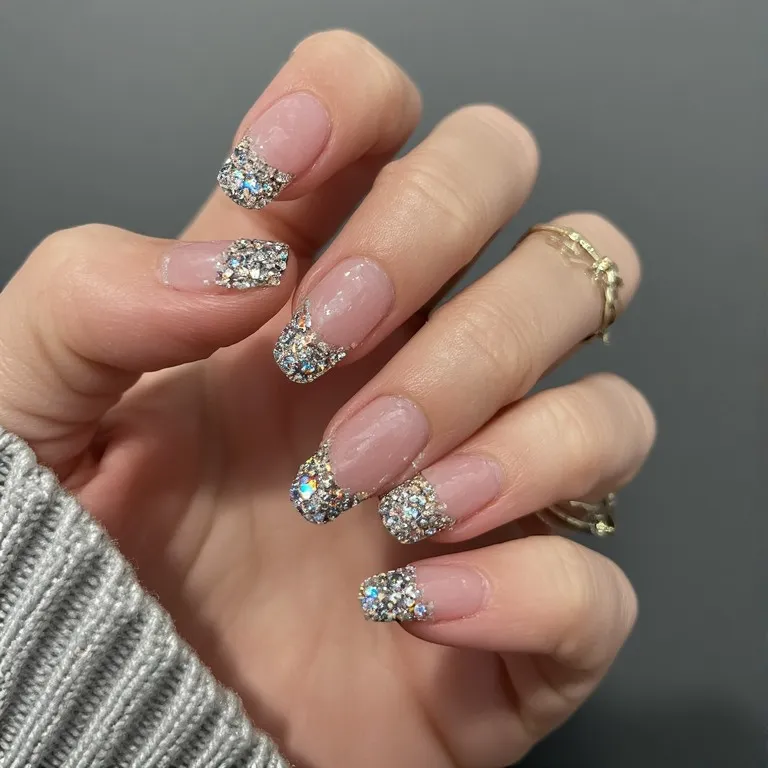 Modern French Tip Vacation Nails