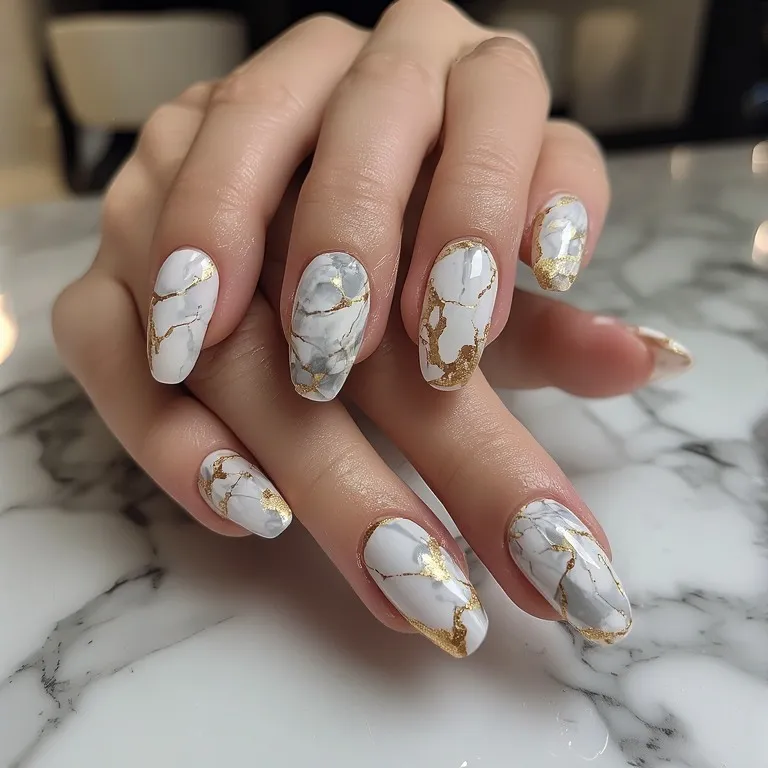 Modern French Tip Vacation Nails