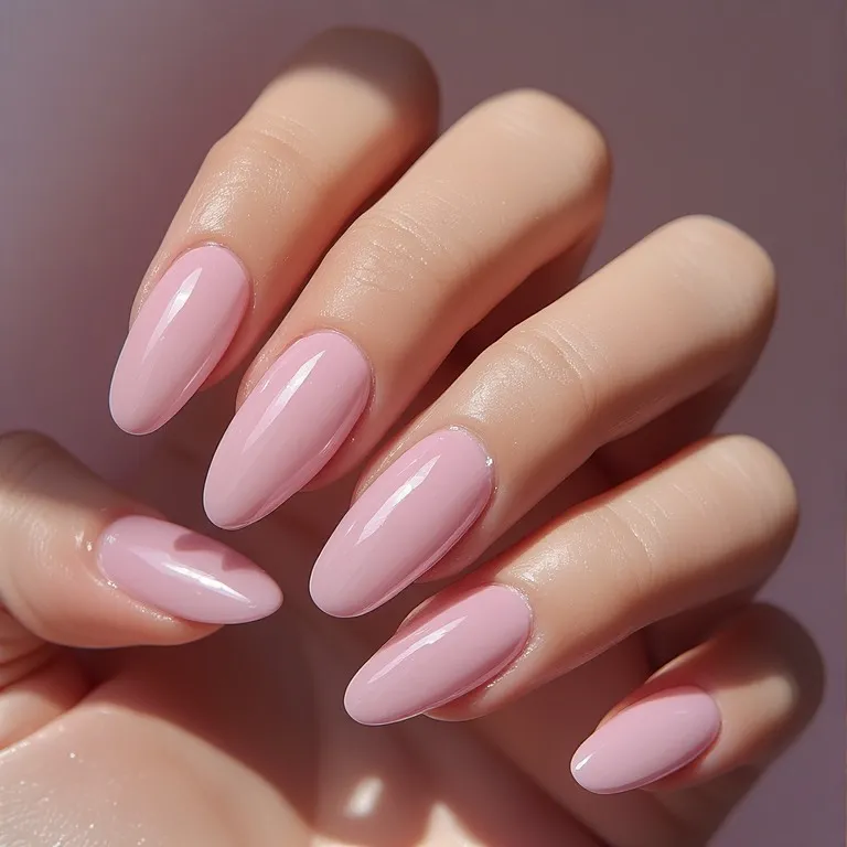 Delicate Pink Spring Nails
