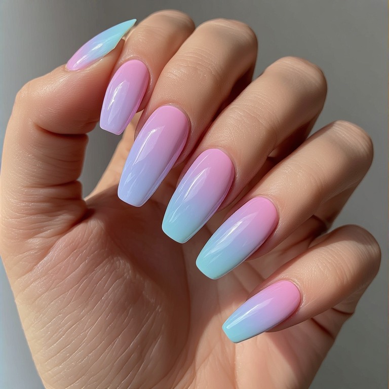 Glam Spring Ballerina Nails