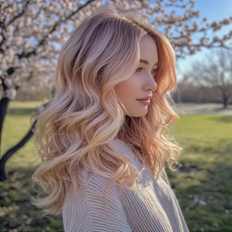 Soft Pastel Calico Hair Color