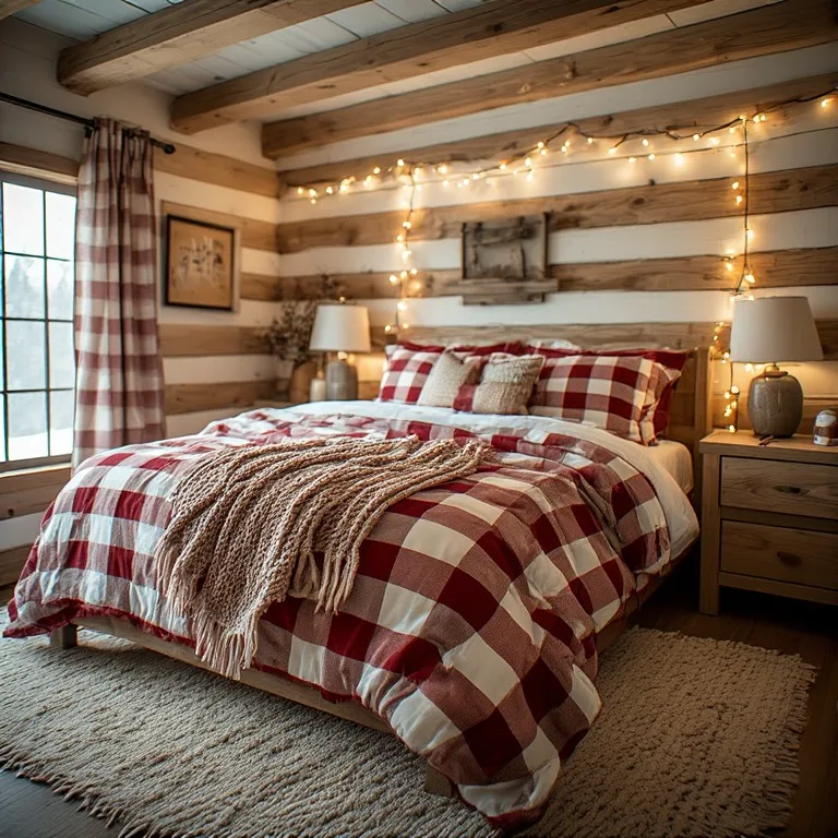 Red and White Christmas Bedding