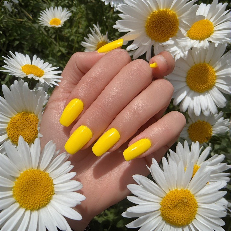 Bright Easter Nail