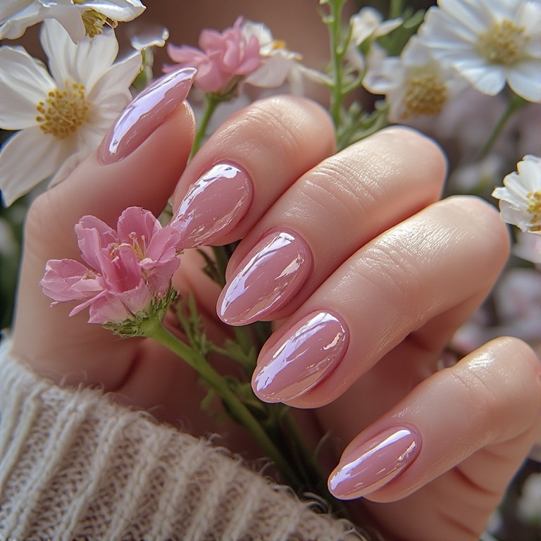 Pastel Chrome Nail