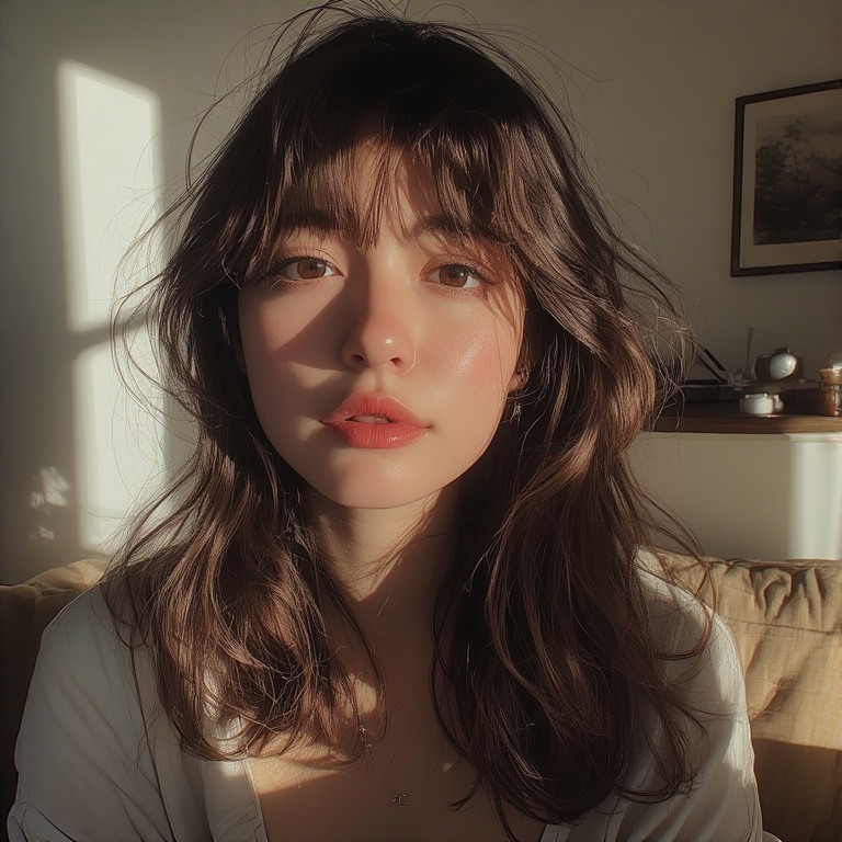 Vibrant Spring Mid Length Haircut