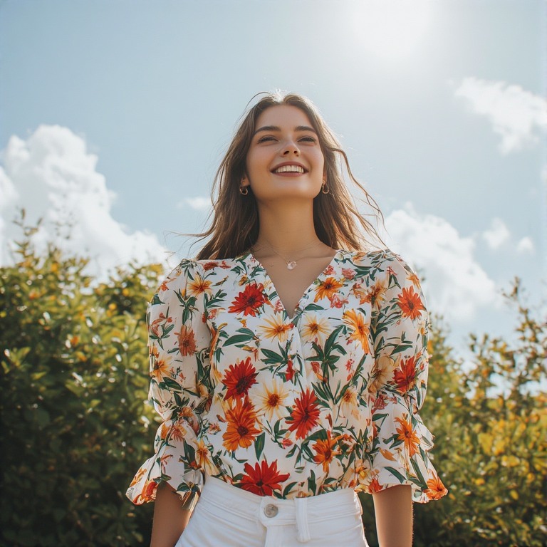 Bold Puff Sleeve Blouse