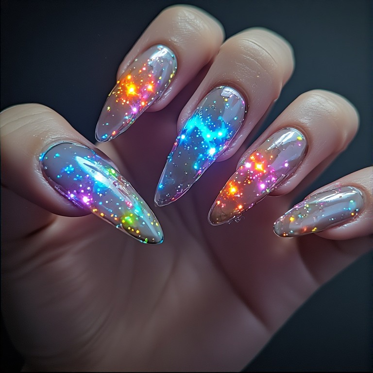 Futuristic Stiletto Nails