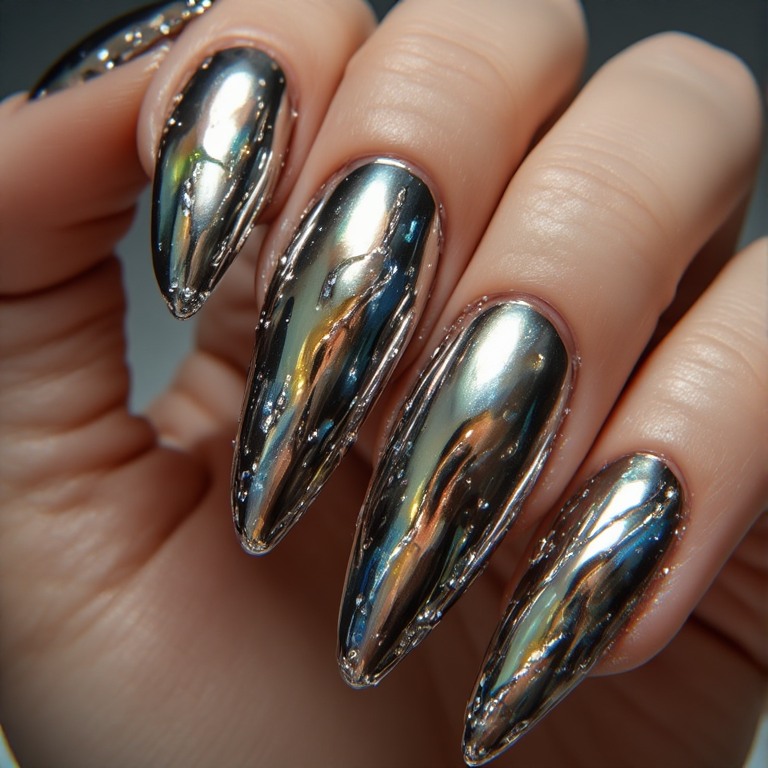 Futuristic Stiletto Nails