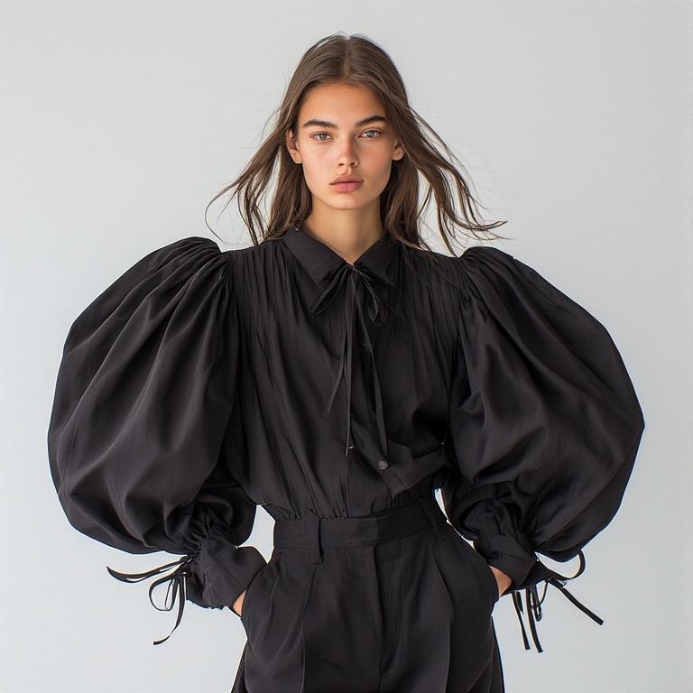 Bold Puff Sleeve Blouse