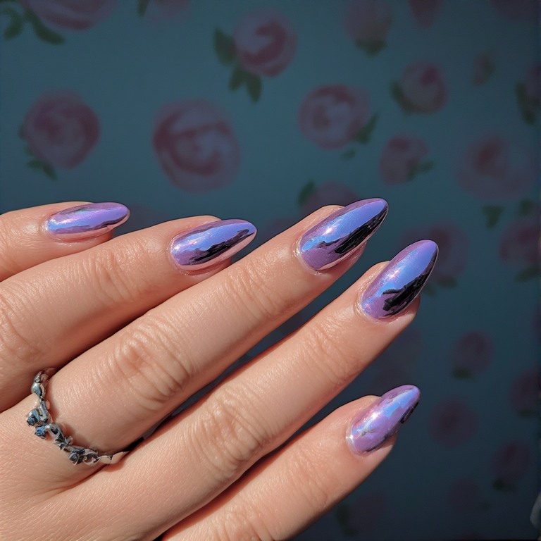 Pastel Chrome Nail